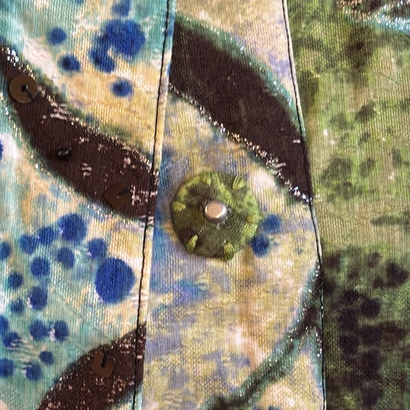 Chico's Multi Colored Embellished Jacket - Picture 4 of 5